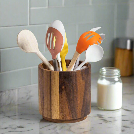 Rotating Lazy Susan Utensil Holder Large