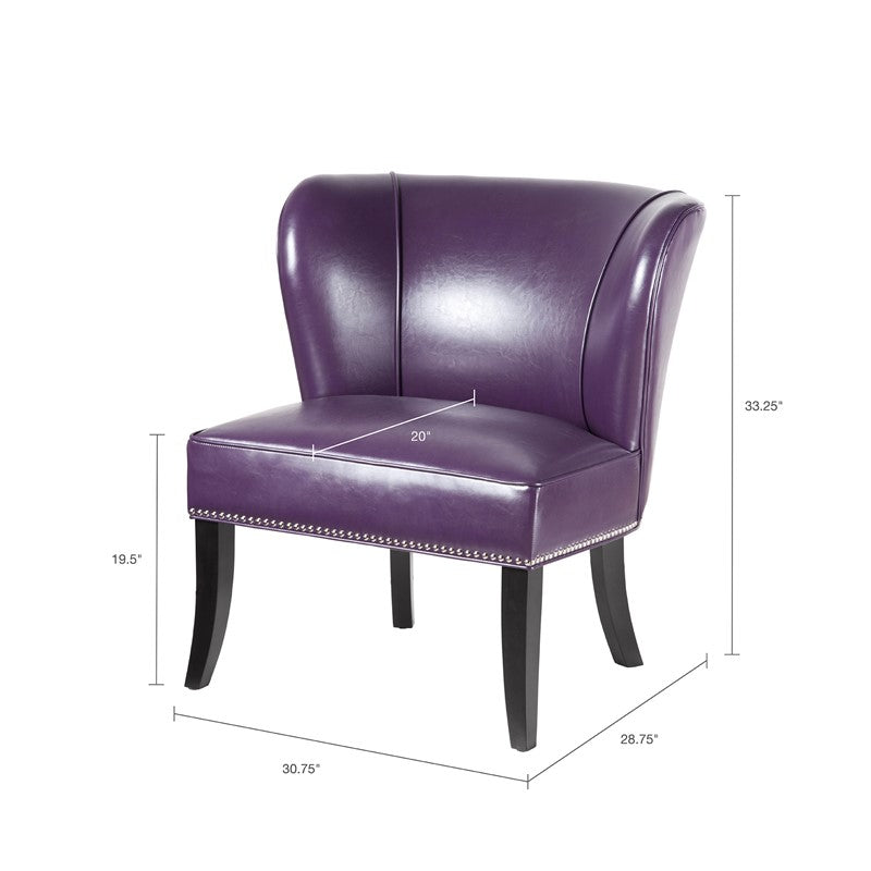 Armless Accent Chair - Available in 4 Colors