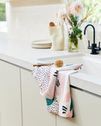 Halloween Is Here Geometry Tea Towel