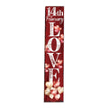 48" Red & White Solid Wood LOVE Valentine’s Day Porch Sign