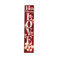 48" Red & White Solid Wood LOVE Valentine’s Day Porch Sign