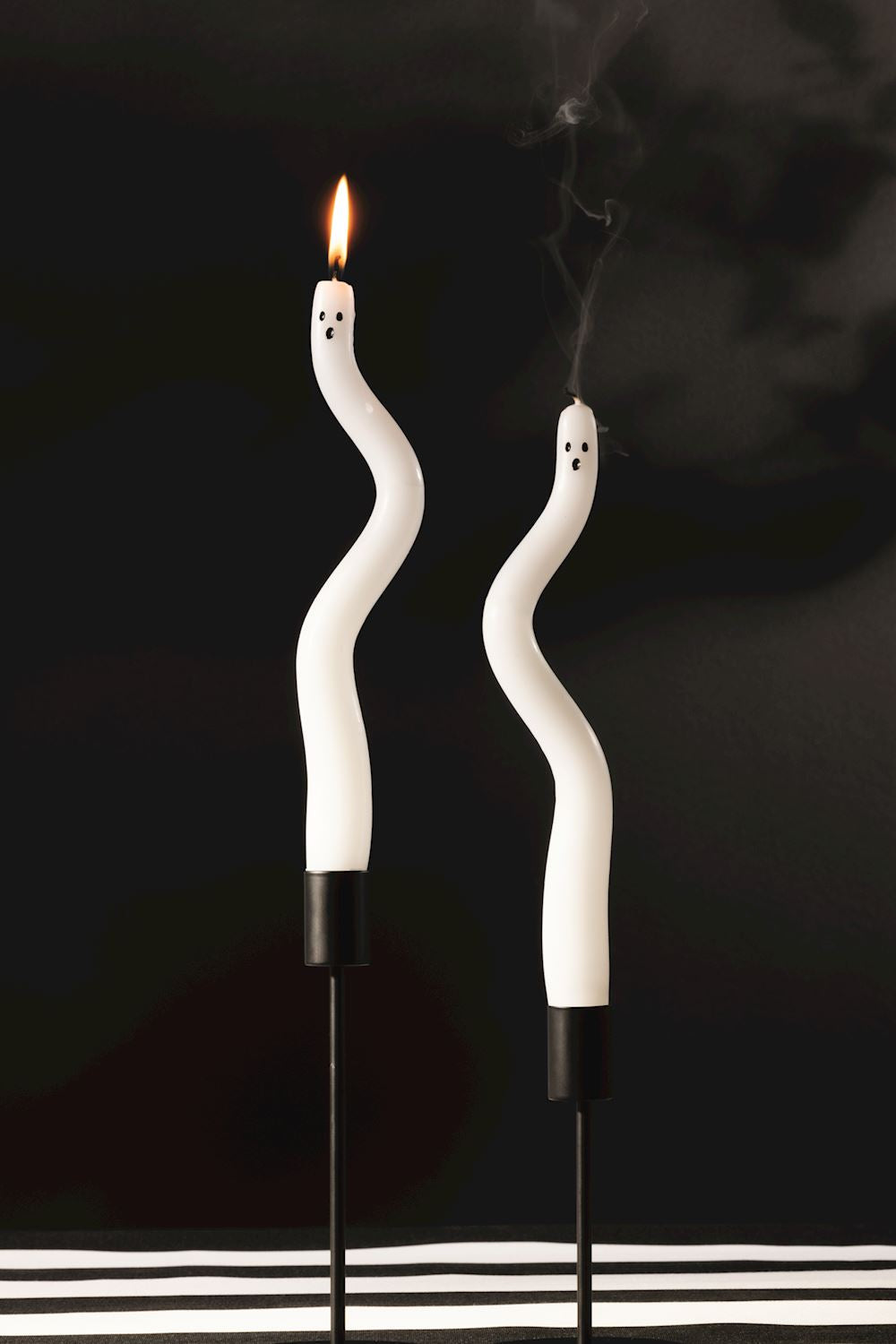Ghost Shaped Halloween Taper Candles | Set of 2 Secondary image