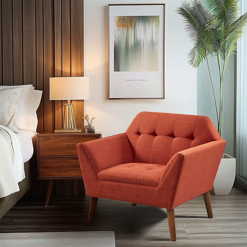 Newport Wide Mid-Century Modern Lounge Chair Secondary image