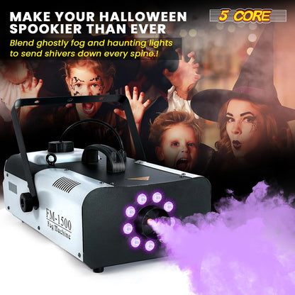 5 Core Fog Machine 1500W Smoke Machine 6000CFM