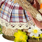 Easter Bunny Family Straw Figurine