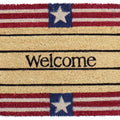 18" X 30" Red White And Blue Coir Patriotic Welcome Outdoor Door Mat