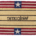 18" X 30" Red White And Blue Coir Patriotic Welcome Outdoor Door Mat