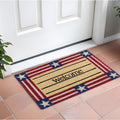 18" X 30" Red White And Blue Coir Patriotic Welcome Outdoor Door Mat