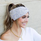C.C® Cozy Marled Twist Headwrap Iris