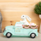 Easter Bunny in Car Figurine 9.5"L