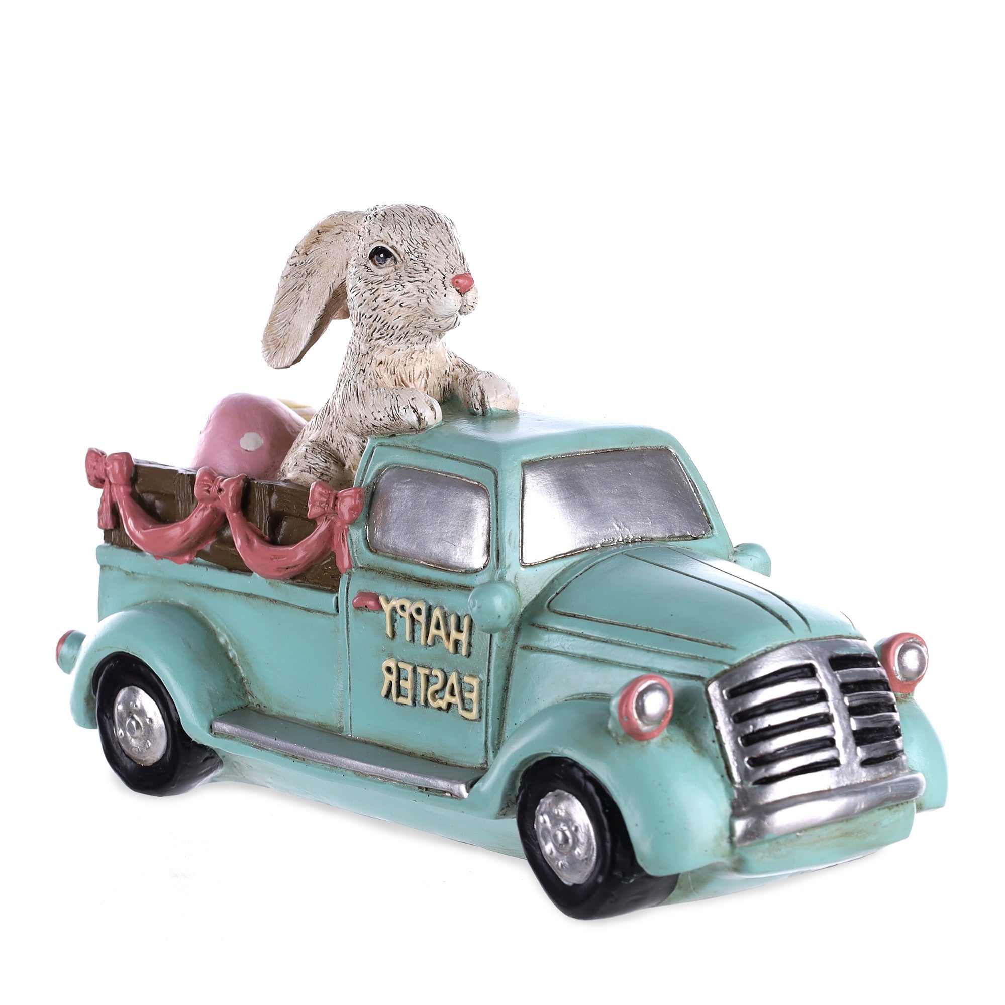 Easter Bunny in Car Figurine 9.5"L Secondary image