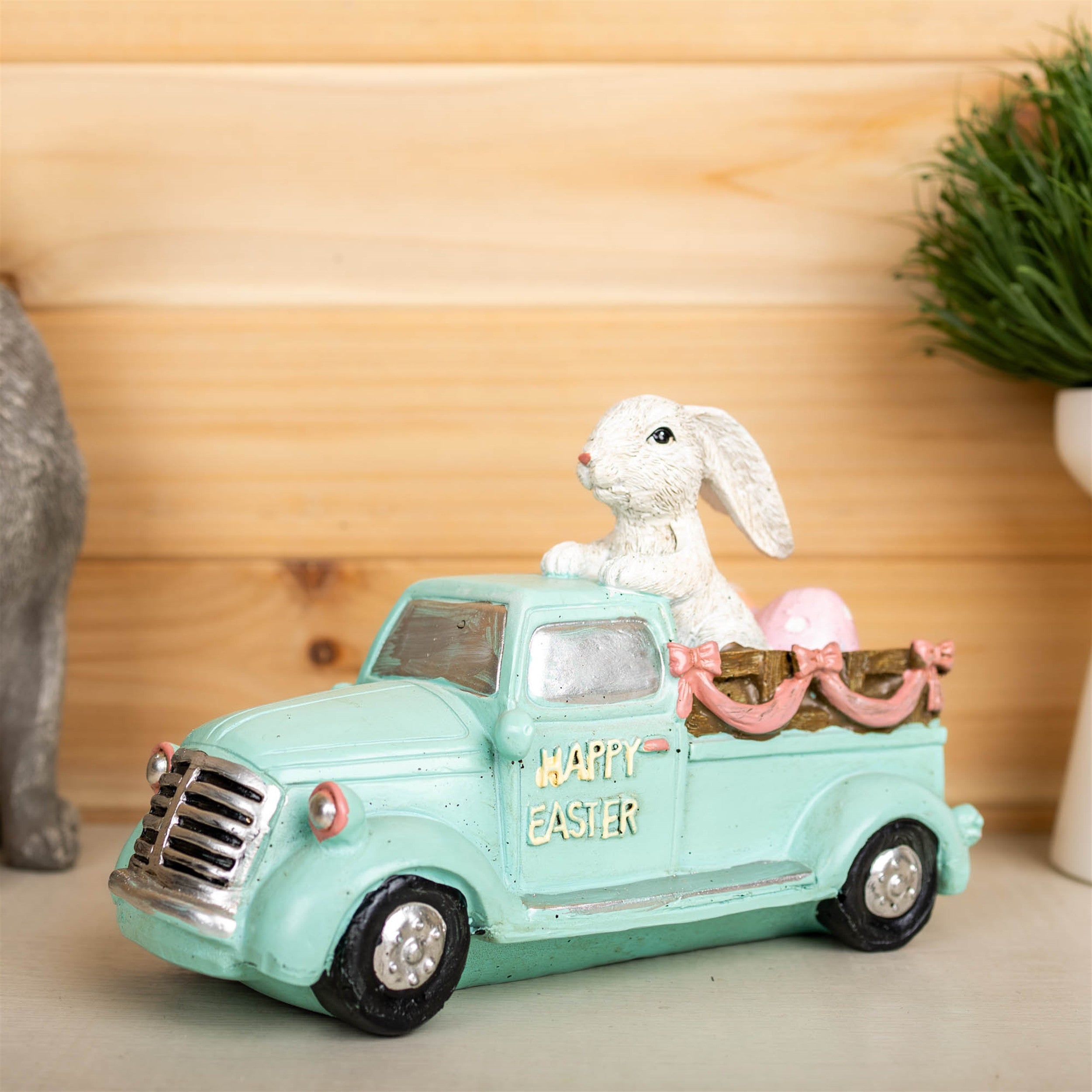 Easter Bunny in Car Figurine 9.5"L Main image