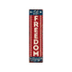 36" Red White And Blue Americana Solid Wood Welcome Reversible Porch Sign