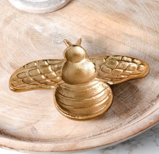 6.75" Gold Bee Dish