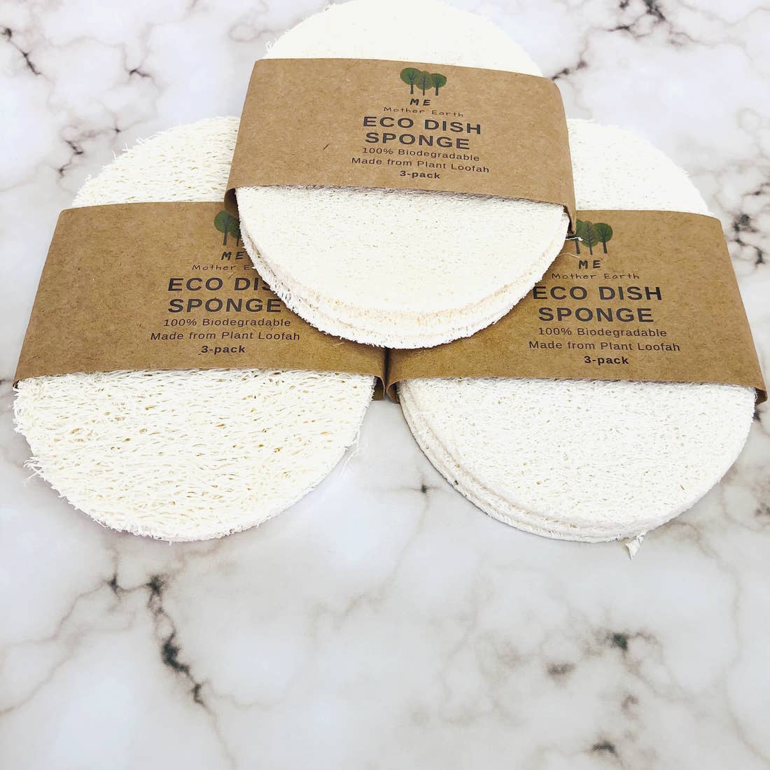Organic Solid Dish Soap / Solid Dish Bar / Organic Dish Soap Dish Soap Bar + Eco Dish Sponges