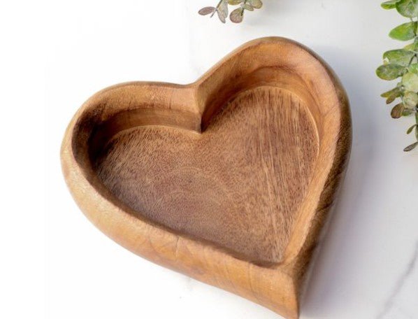 7.25"Wooden Heart Tray Main image