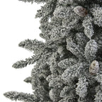 7.5’ Flocked Livingston Fir Artificial Christmas Tree with Pine Cones
