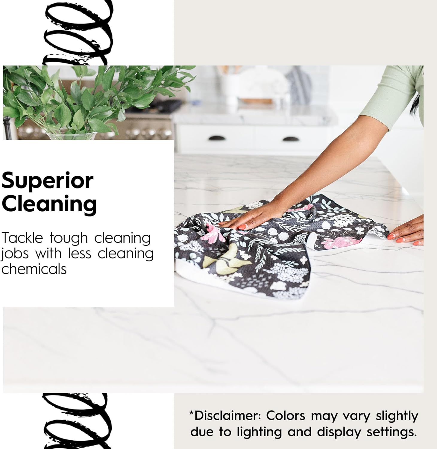 Ghosting Around Geometry Tea Towel