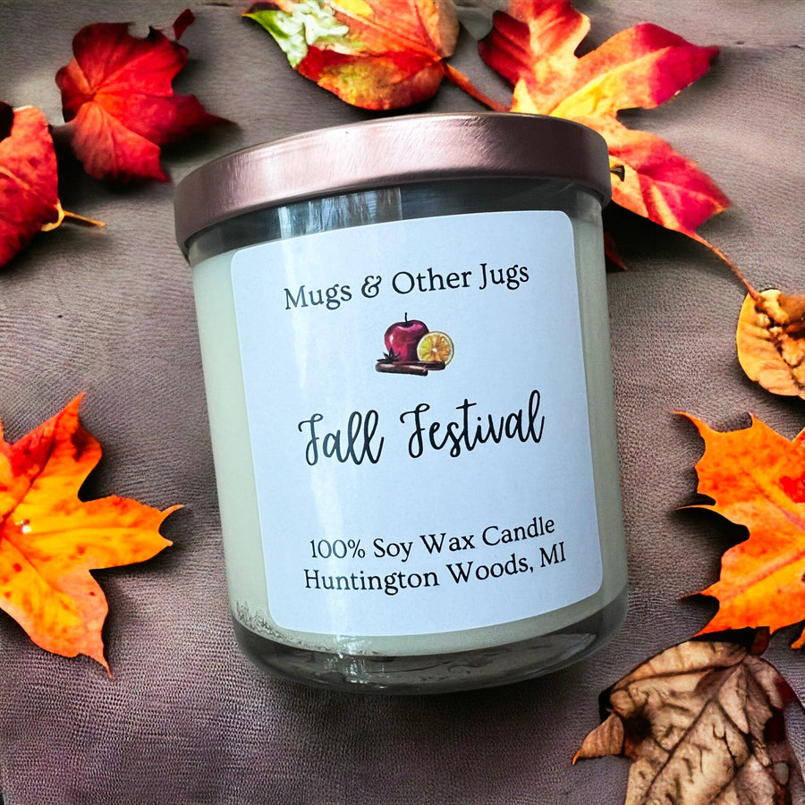 9.5oz Candles | Fall Line Cinnamon & Cider (Fall Festival)