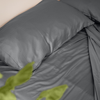 Bamboo Pillow Cases Queen Charcoal