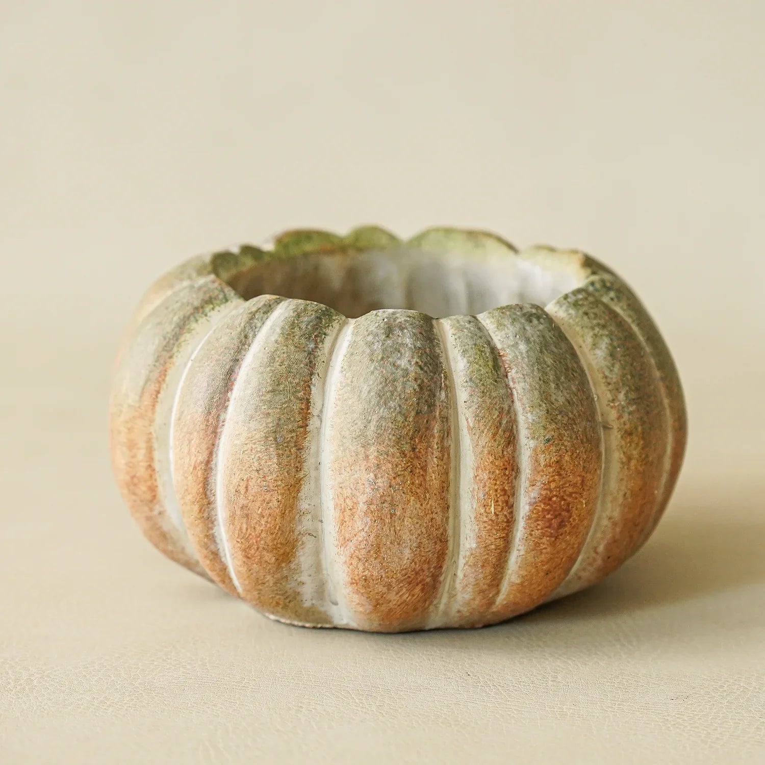 Fall Ombre Cement Pumpkin Planters | 3 Sizes Medium