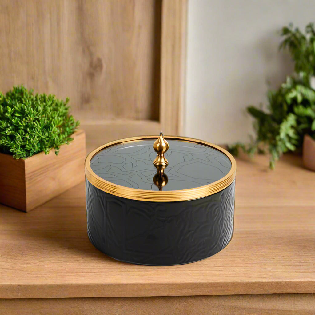 Luxury Majlis - Large Canister - Black & Gold Main image