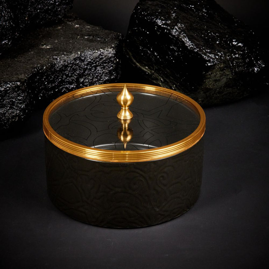 Luxury Majlis - Large Canister - Black & Gold