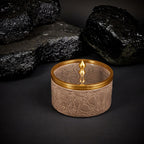 Luxury Majlis - Medium Canister - Brown & Gold