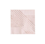 Amethyst - Pale Pink Striped Cocktail Paper Napkins