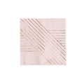 Amethyst - Pale Pink Striped Cocktail Paper Napkins