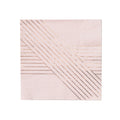 Amethyst - Pale Pink Striped Lunch Paper Napkins