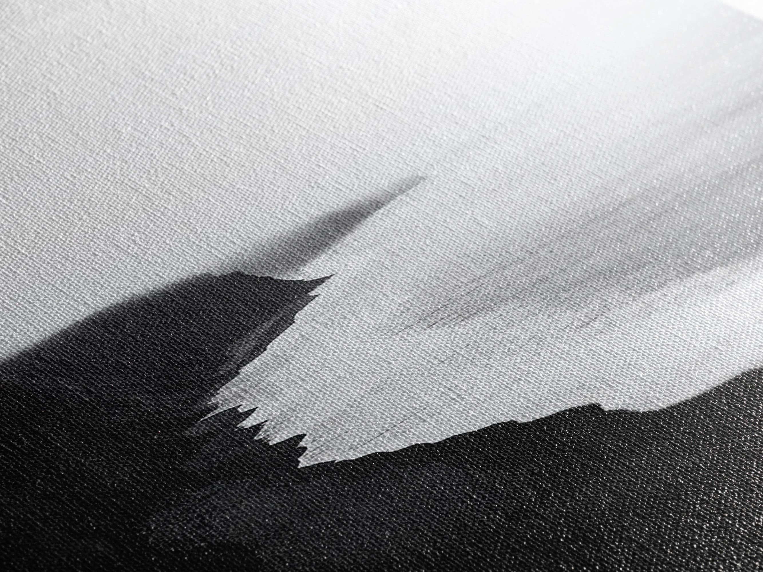 Cliff Coast, Mist Horizon, Monochrome Sea, Rugged Beauty, Canvas Print, Living Room Wall Art, Coastal Modern Style, Minimalist Ocean Scene