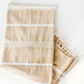 Aden Cotton Bath Towel Beige with Natural