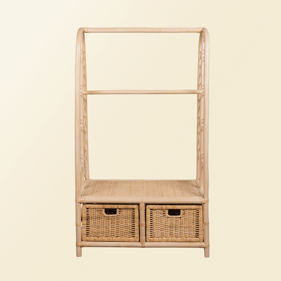Belle Kids Clothing Rack with 2 Drawers