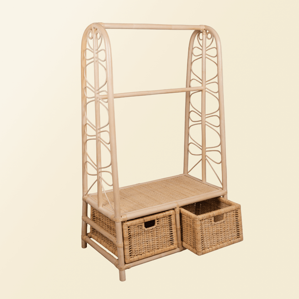 Belle Kids Clothing Rack with 2 Drawers