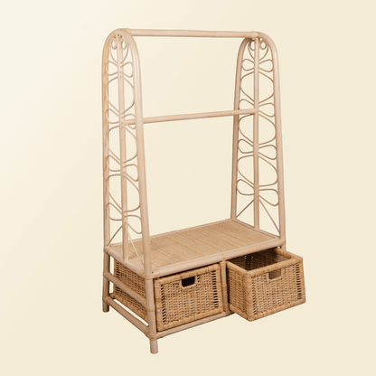 Belle Kids Clothing Rack with 2 Drawers