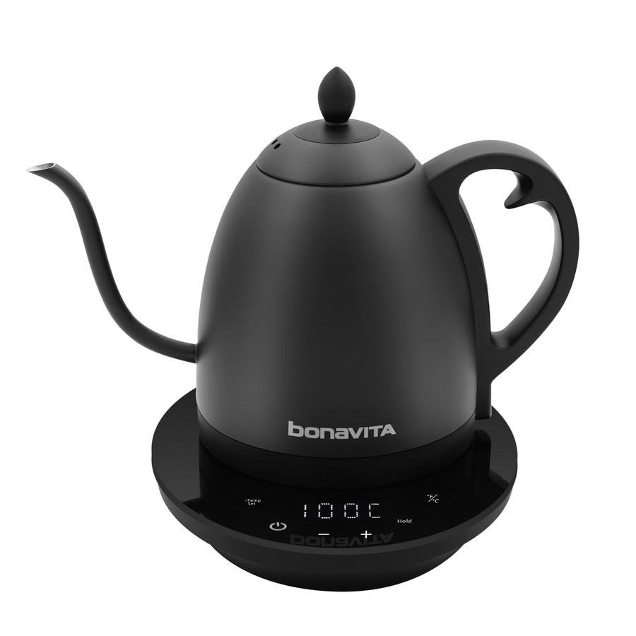 Bonavita Cosmopolitan 1.0L Gooseneck Precision Temperature Electric Kettle Black