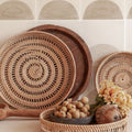 Round Woven Tray Set of 3