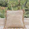 Gaia Hand Stitched Cotton Throw Pillow