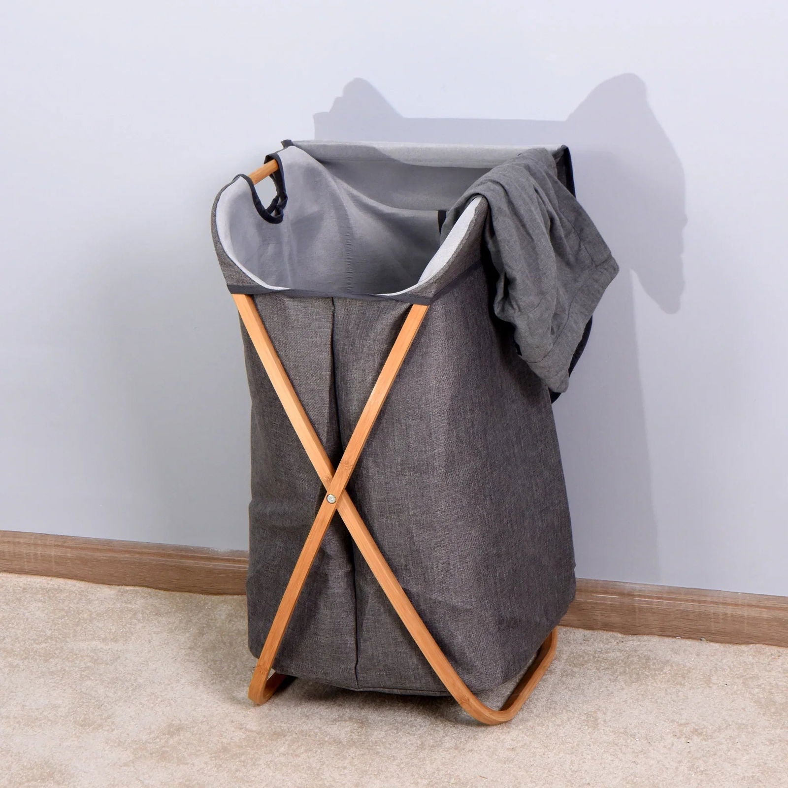 Bamboo Laundry Basket Default Title Main image