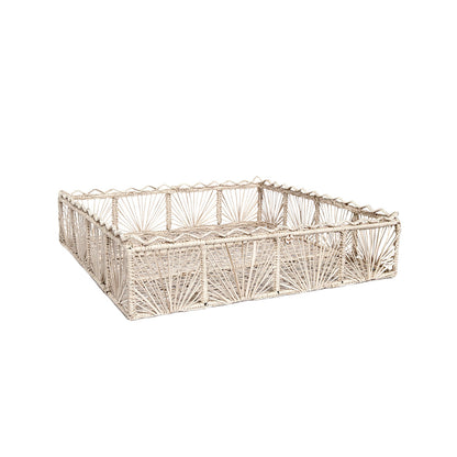 Sunshine Rectangle Handwoven Iraca Decorative Tray