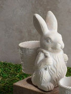 Cement Basket Bunny , 2 Style Options
