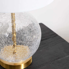 Ciel Contemporary Glass Textured Table Lamp