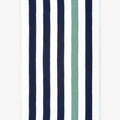 Midnight Blue & Seafoam Classic Cabana Beach Towel