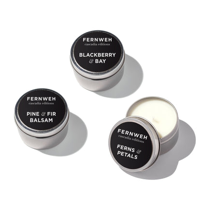 Blackberry & Bay Scented Soy Candle 3 Travel Set