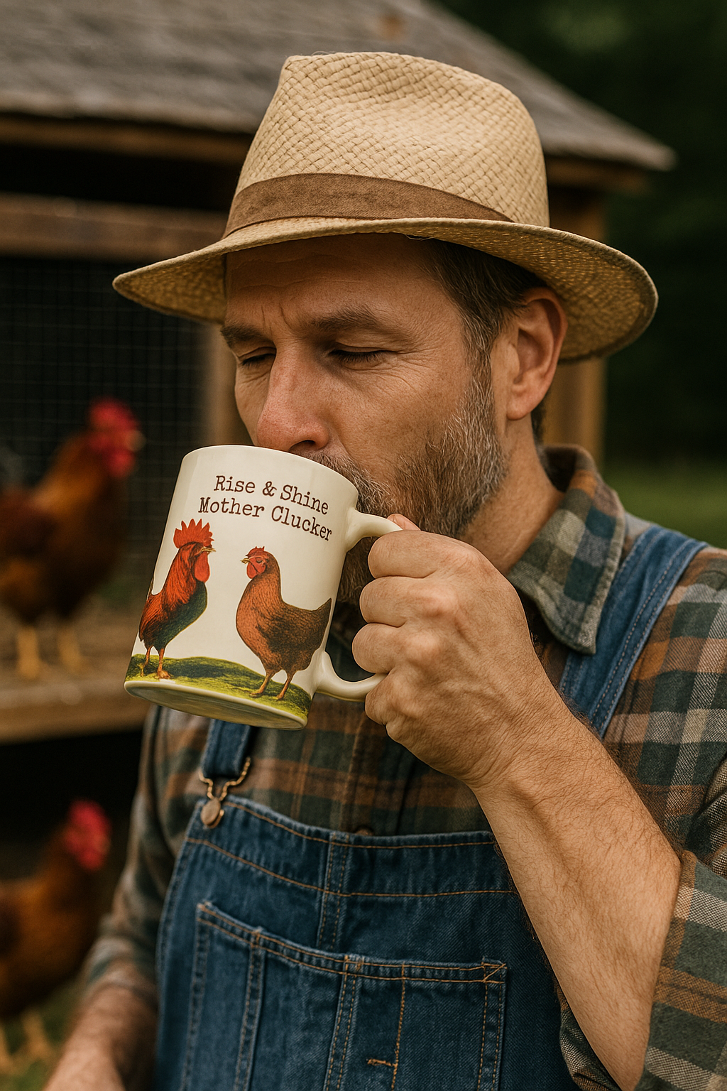 Rise & Shine Mother Clucker Ceramic Mug | 20 oz Secondary image