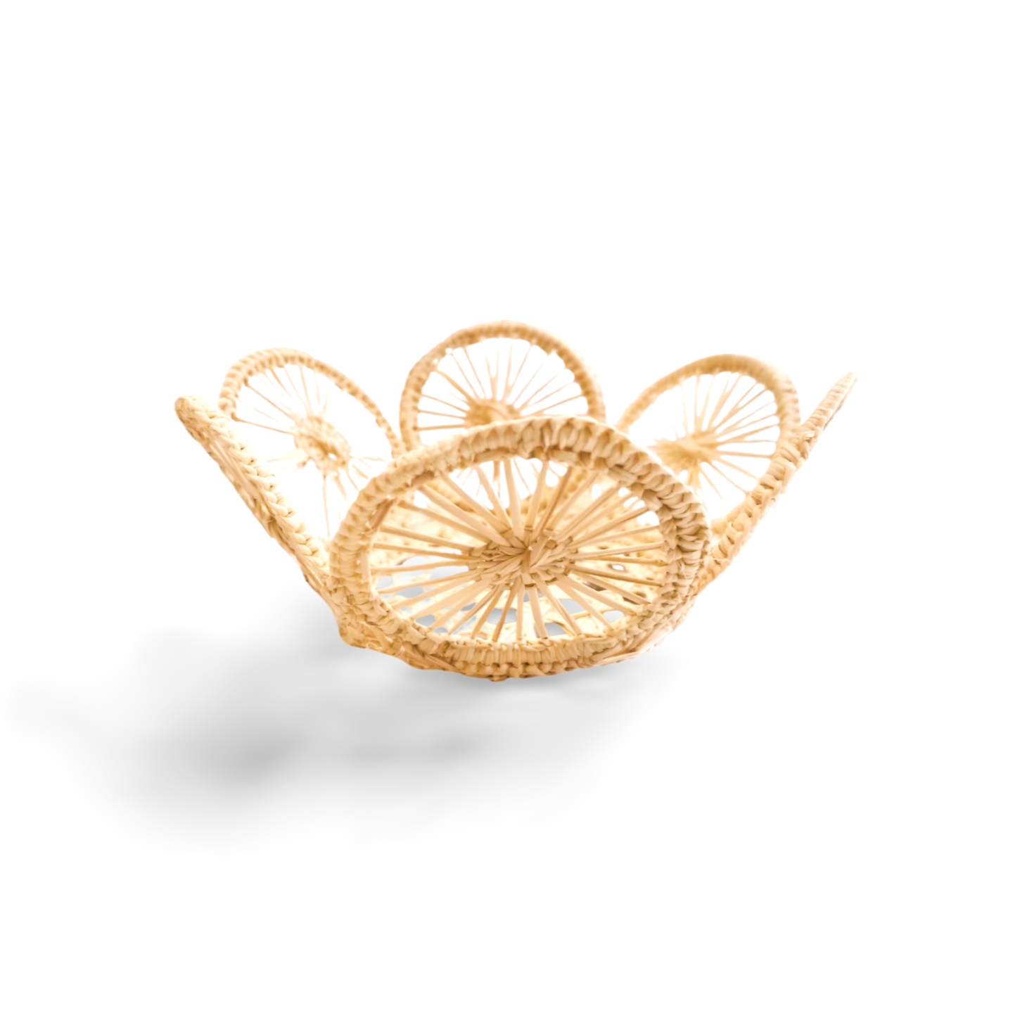 Circles Personal Handwoven Mini Bread Iraca Basket Main image