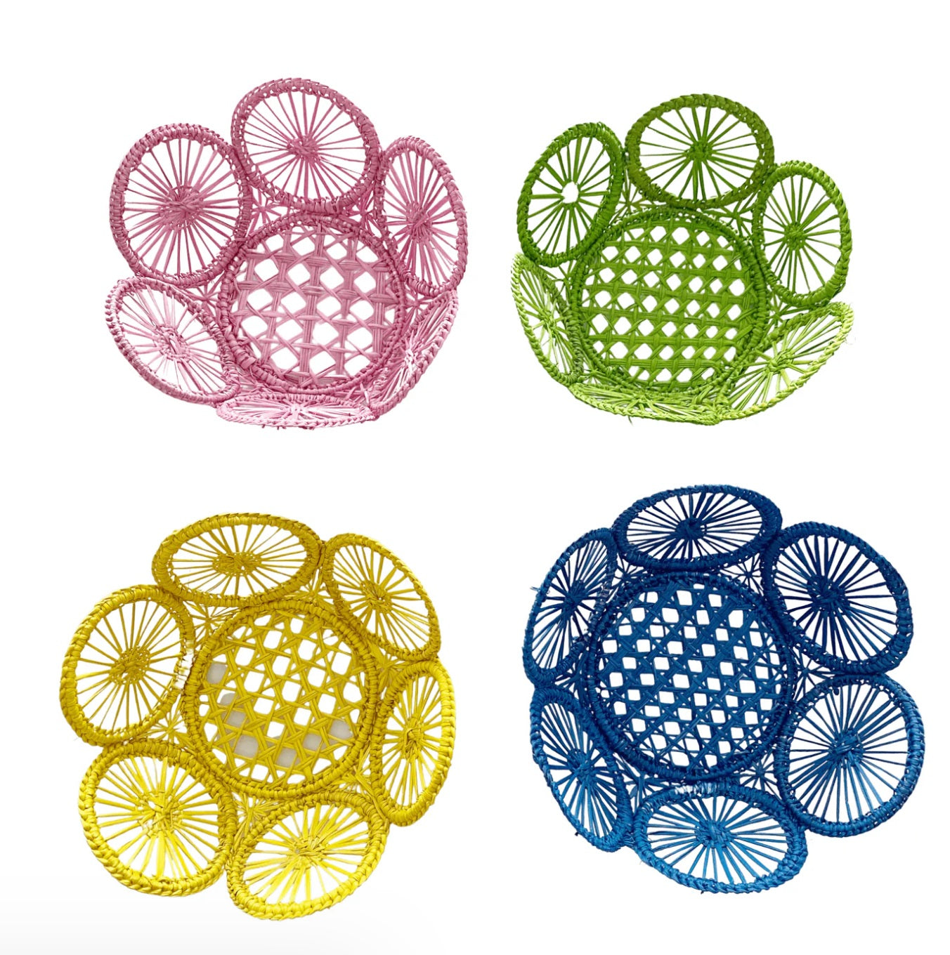 Circles Personal Handwoven Mini Bread Iraca Basket