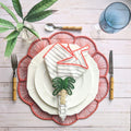 Petal Perfection Woven Placemat Solid Color (one color) Red