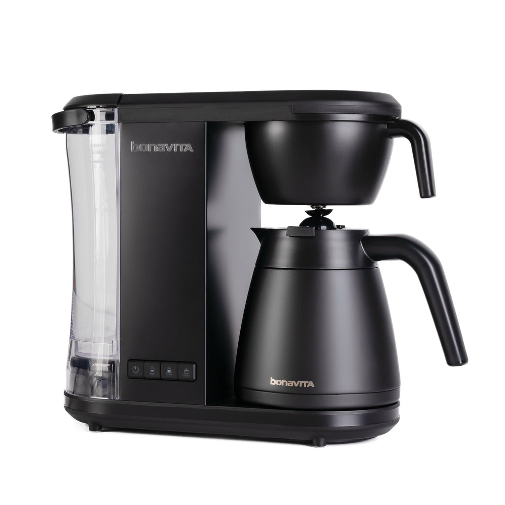 Enthusiast 8-Cup Drip Coffee Brewer with 1.3L Thermal or Glass Carafe Matte Black Stainless Thermal